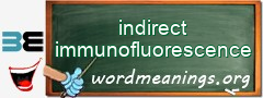 WordMeaning blackboard for indirect immunofluorescence